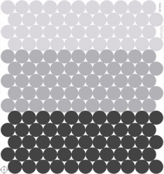 154 puntíků - šedočerná kolekce, textilní samolepky na zeď