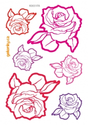 Růže, FLUORESCENTNÍ dočasné tetování - kopie