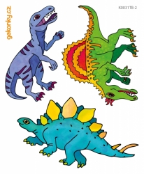 Dinosaurs, decal for fabric - two sheets per package