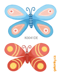 Butterflies, double-sided printing