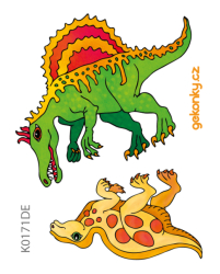 Dinosaurs 1, double-sided printing