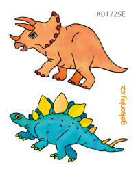 Dino triceratops, stegosaurus