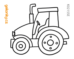 Tractor – coloring