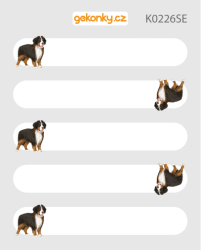 Bernese Mountain Dog / labels