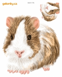 Guinea pig, decal for fabric