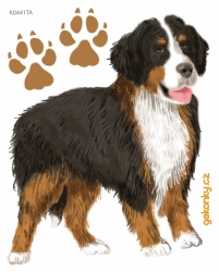 Bernese mountain dog, decal for fabric