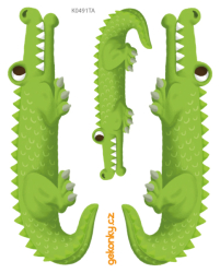 Crocodile, decal for fabric