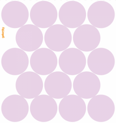 Polka Dots Lilac, reusable fabric wall sticker/decal