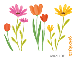 Flowers, double-sided printing