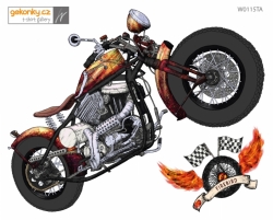 motorcycle "FIREBIRD", decal for fabric